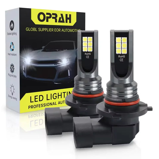 2pcs LED H7 H11 H8 H4 Car Lights 9006/HB4 9005/HB3 Fog Lamps Canbus 3030SMD No Error DRL Lighting Car Front Fog Bulbs 12