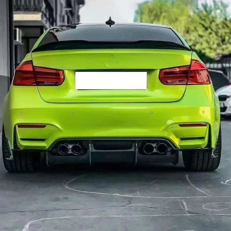 For BMW M3 M4 F80 F82 F83 Carbon Fiber Back Lip Rear Bumper