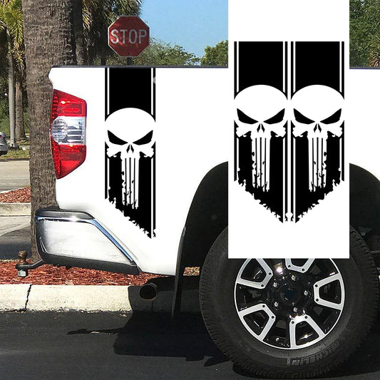 Ghost Pattern Stickers Tail Decals Compatible Ram GMC f-150