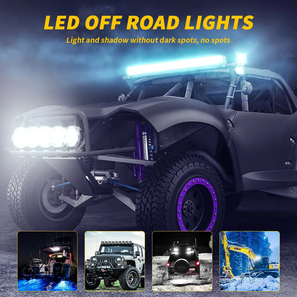 Waterproof 16leds Work Square Spotlight 48W 12V SUV Truck