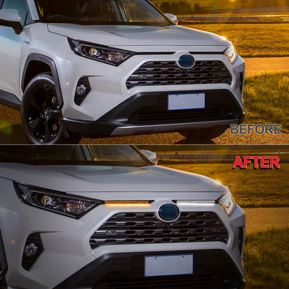 For Toyota RAV4 Daytime Running Engine Hood Vent Cover Drl 2019