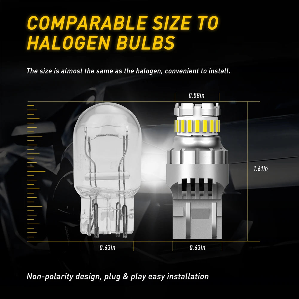 For Lada Opel Auxito 2PCS T20 W21 5W 7443 7440 W21W Bulb