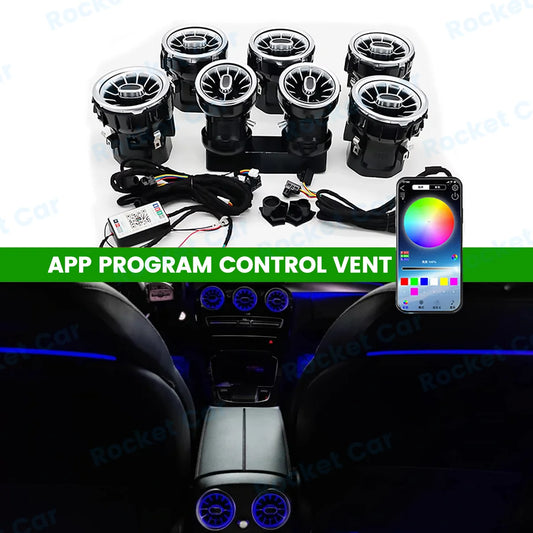 For Mercedes Benz W205 W213 X253 256 Colors Vent APP Controls