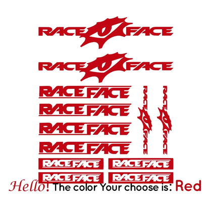 For Race Face Bike Decal Stickers Compatible Kit Bike Mtb Bmx