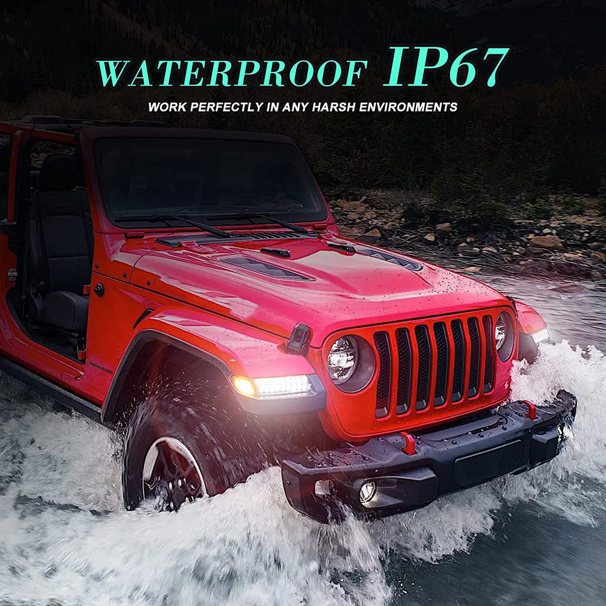 For Jeep Wrangler Jlu Rubicon Sahara Set Fender Side Marker Turn