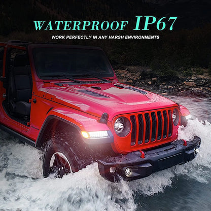 For Jeep Wrangler Jlu Rubicon Sahara Set Fender Side Marker Turn