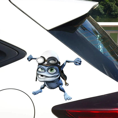Stickers Motorcycle Decals Funny Crazy Frog Cartoon Vinyl Decal