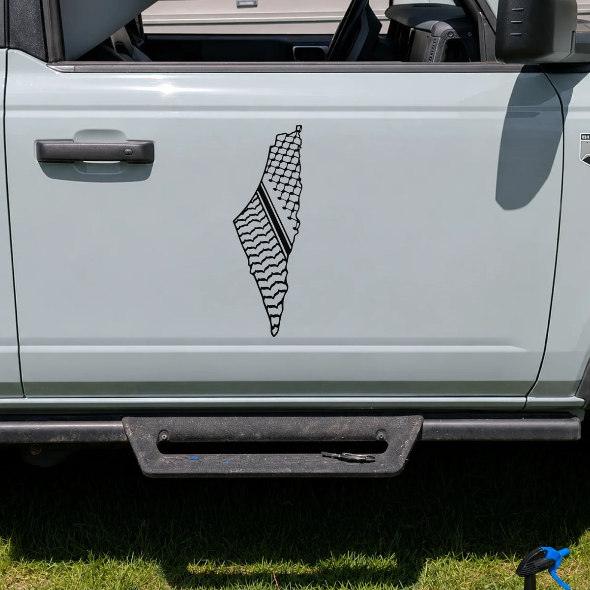 Traditional Ethnic Pattern Map Silhouette Vinyl Sticker