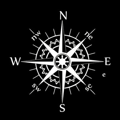 Design Personality Laptop Sticker Compass Wind Rose Batian