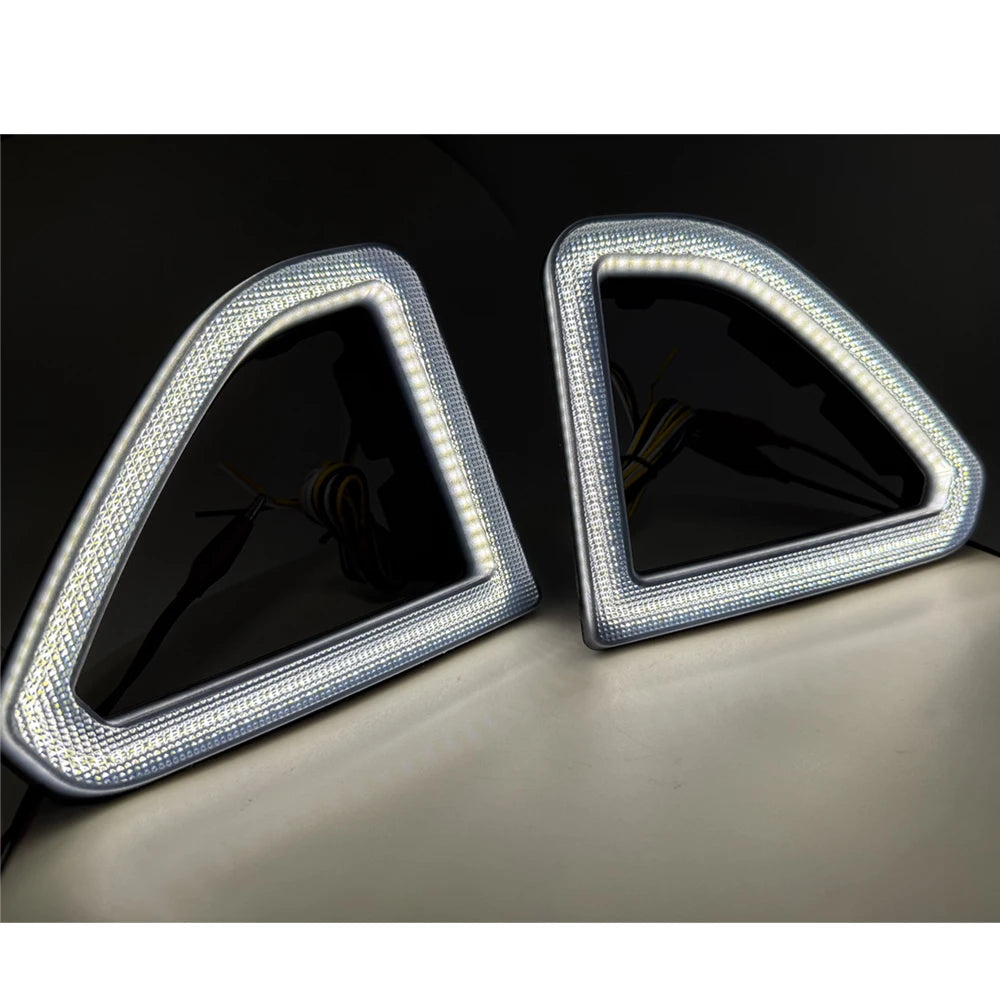 For Ford Mustang 2015-2024 Bumper Dynamic 2PCS Front Grill Side
