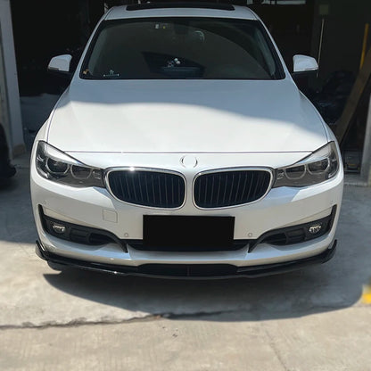 For BMW 3 Series Gt F34 2015-2019 Gloss Black ABS Front Bumper