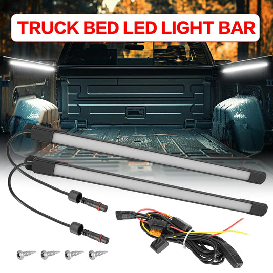 2PCS Waterproof Pickup Truck Bed 132 Strip Lighting Kit
