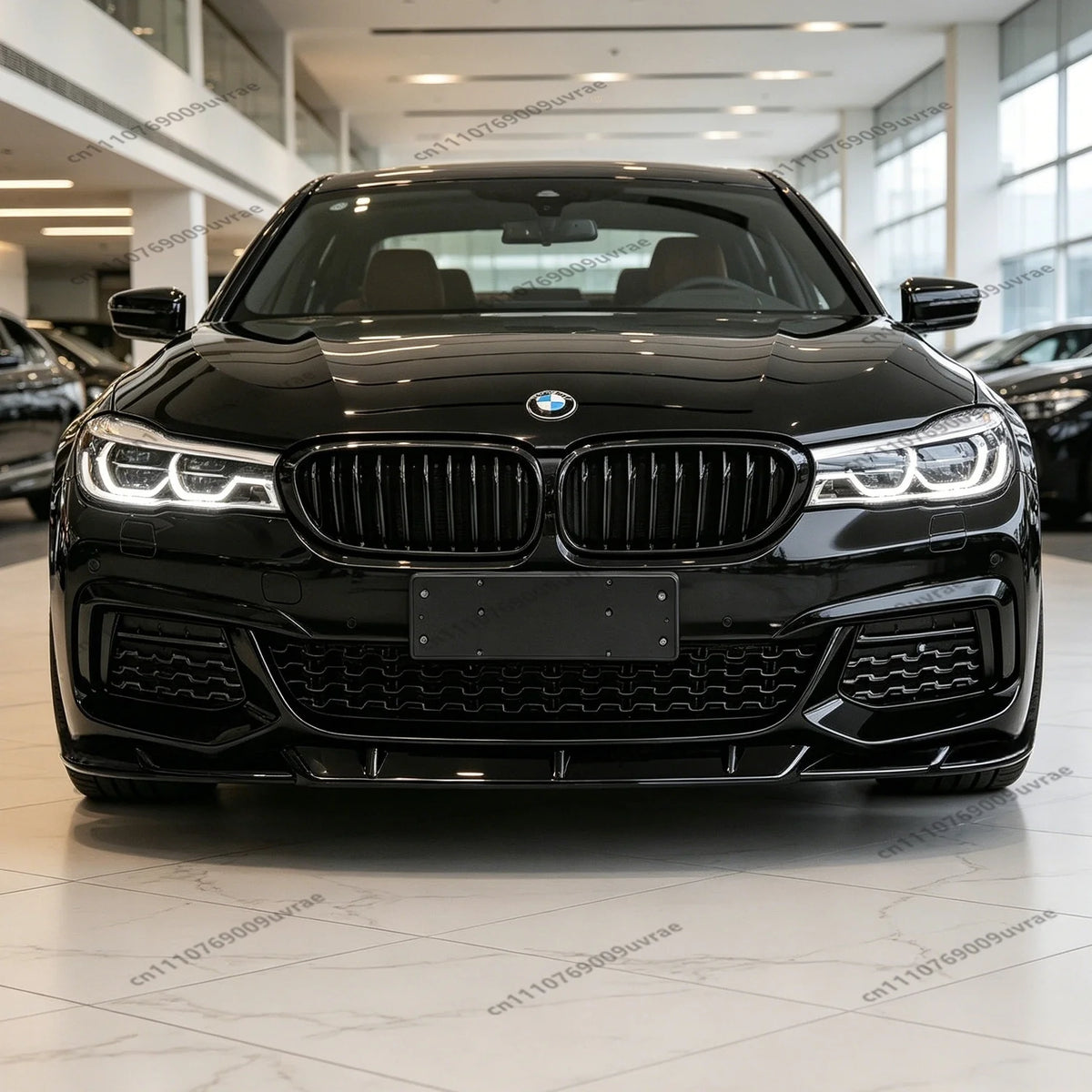 For BMW 7 Series G11 G12 Gloss Black ABS Front Bumper Splitter