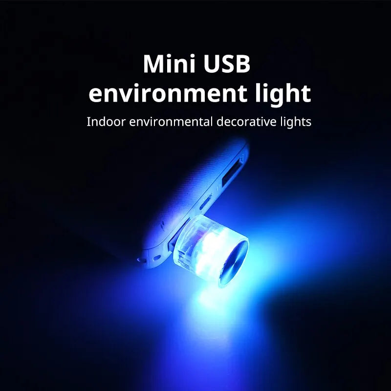 For Interior Environment Auto MINI USB Ambient Atmosphere Lamps