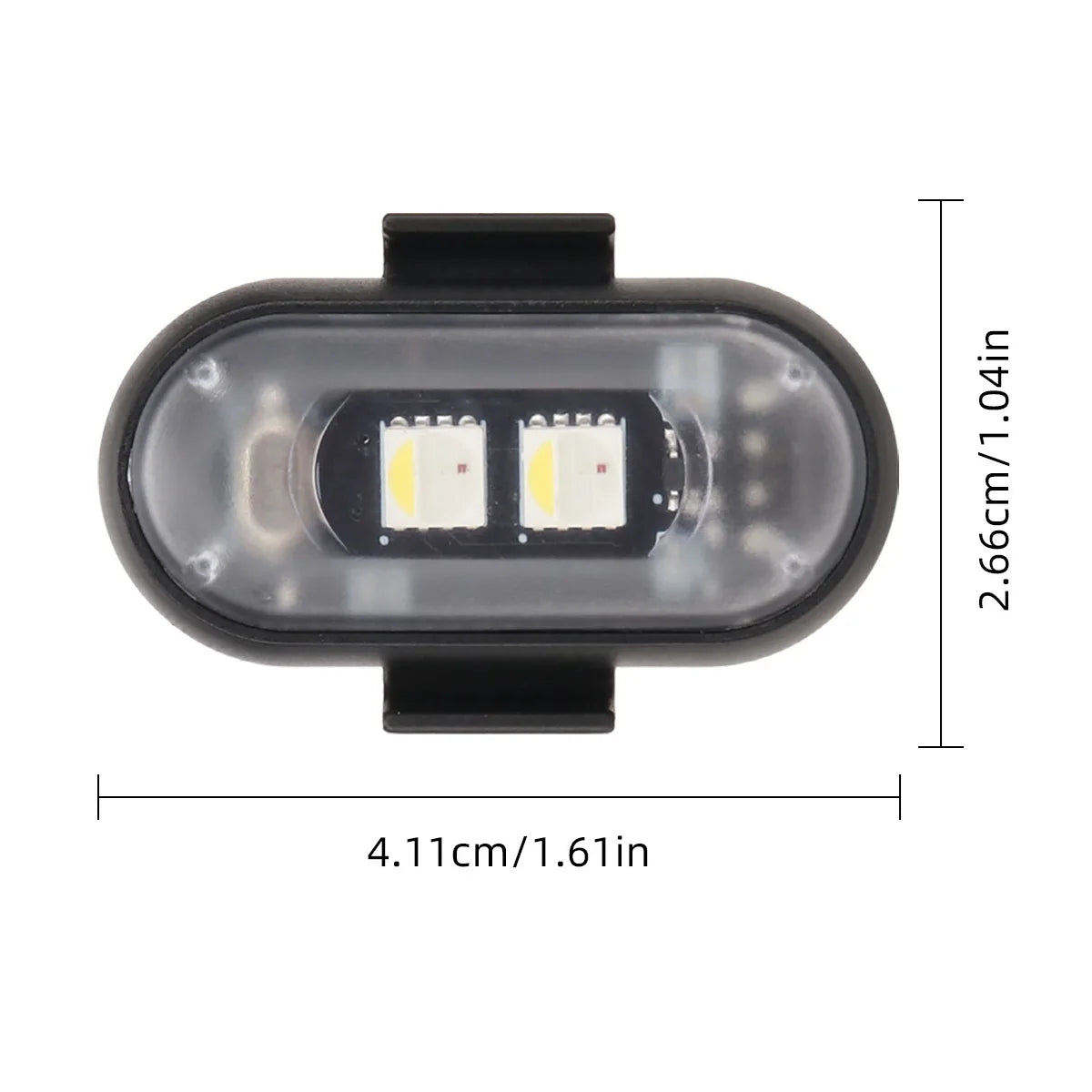 Pieces Motorcycle Strobe Flash Position Wireless Remote Warning