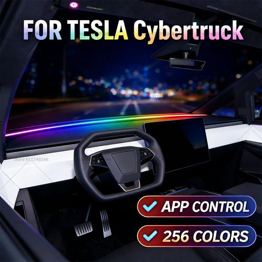 For Tesla Cybertruck Automotive Decoration Light Strip Colorful
