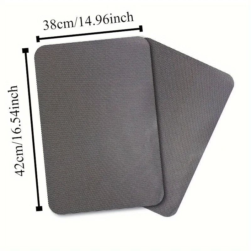 4PCS Sunshade Sticker Black Mesh Electrostatic Side Window Sun