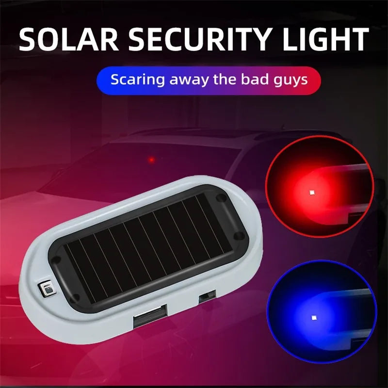 Solar Simulated Alarm Warn Flashing anti-theft Strobe Security