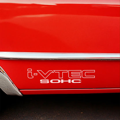 Pack i-vtec Sohc Sport Racing Decals Side Door Vinyl
