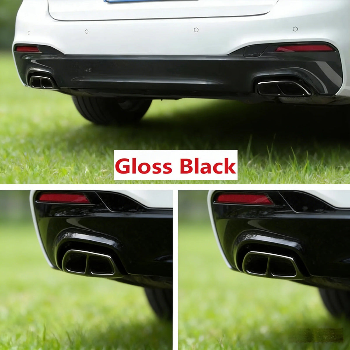 For BMW 5 Series G30 G31 Exhaust Muffler Pipe Tip Tailpipe Cover