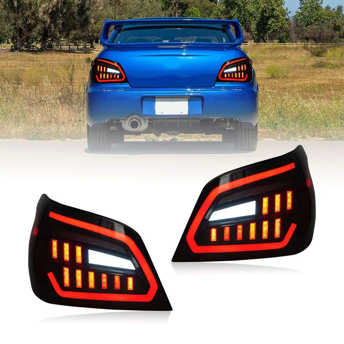 For Subaru 8TH 9TH Generations Wrx Sti Wing Leopard Gd Taillight
