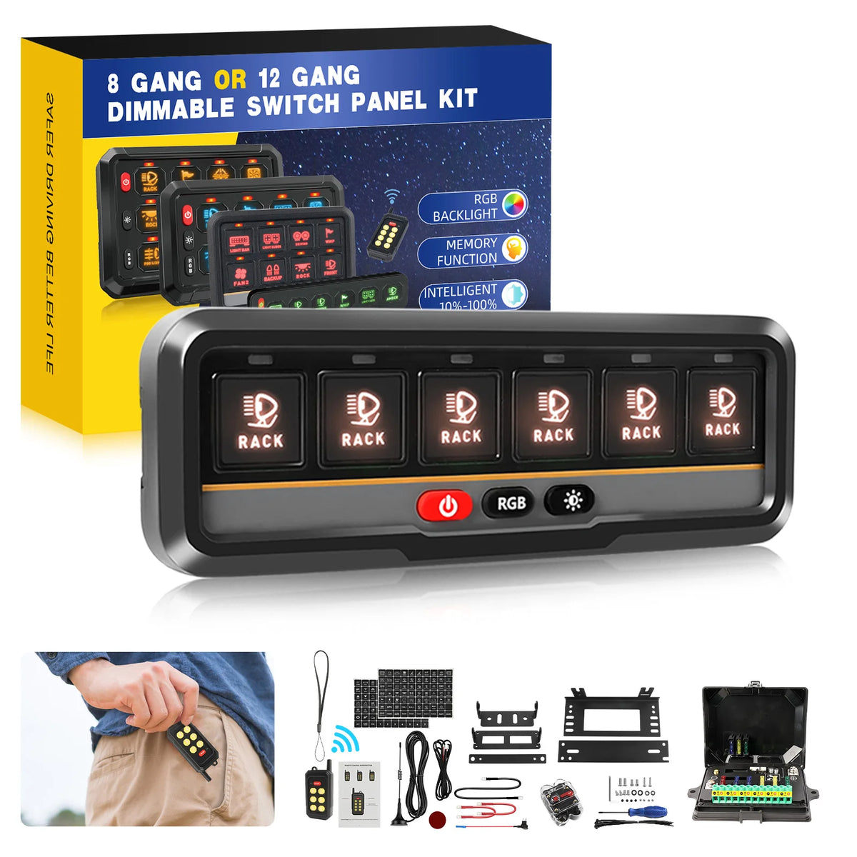Hl Gang RGB Switch Panel Wireless Remote APP Control