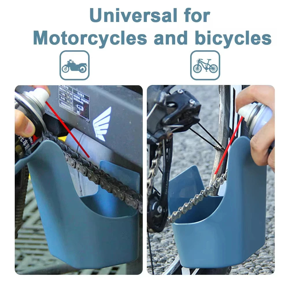 Motorcycle Bike Chain Oil Storage Tool Box Cleaning splash-proof