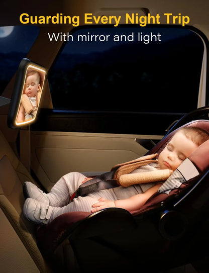 For Baby Rechargeable 2000MAH Baby Mirror Baby Mirror SEAT Rear