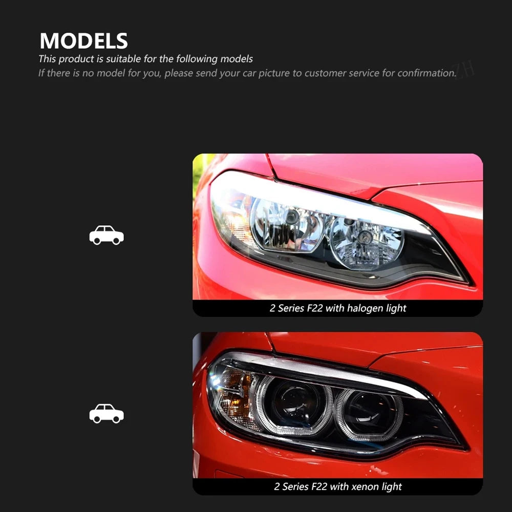 For BMW 2 Series F22 Headlights Typy Headlights F23 2014-2019