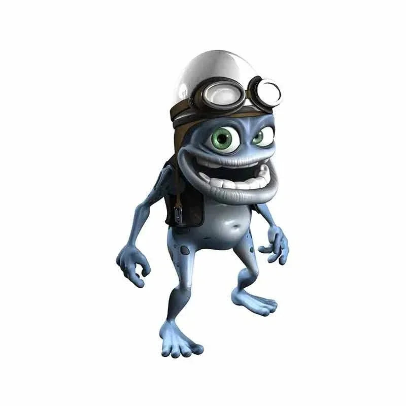 Stickers Motorcycle Decals Funny Crazy Frog Cartoon Vinyl Decal