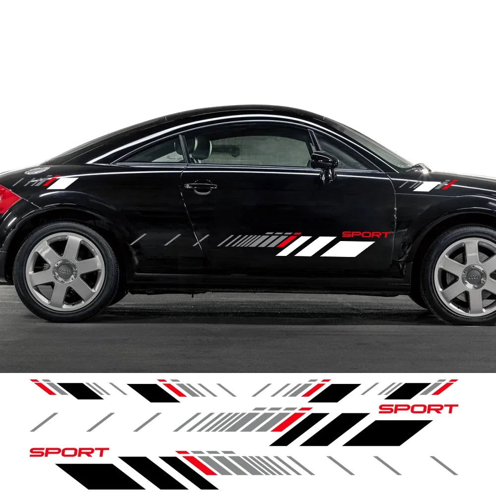 For Audi Tt 8N MK1 MK2 2PCS Lot Stripe Side Stripes Both Body