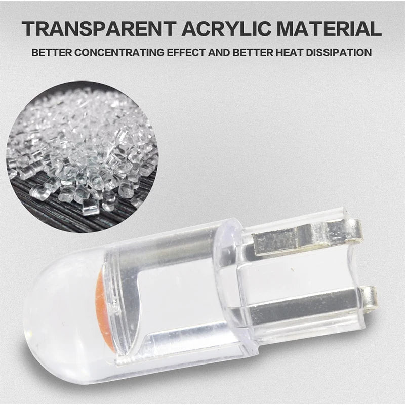 20PCS T5 Bulb W3W w1.2w Interior Dashboard Warning Indicator