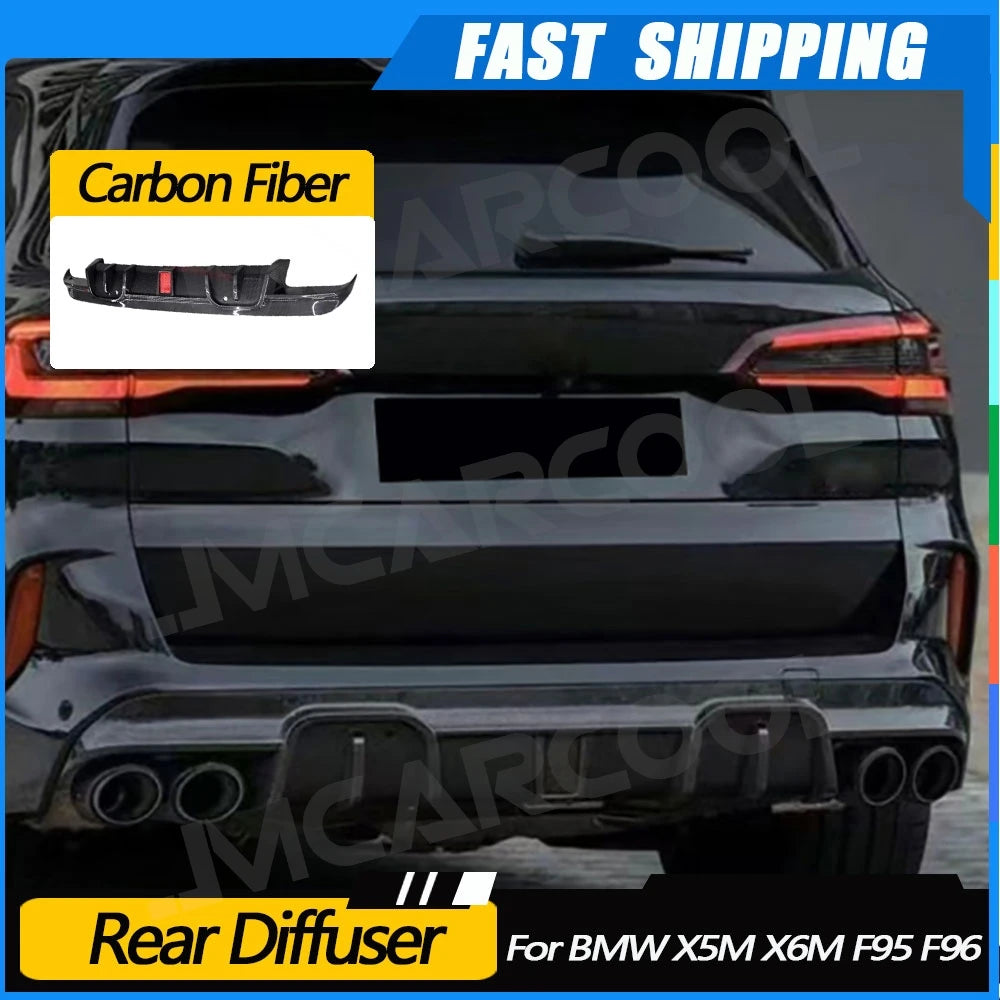 For BMW F95 X5M F96 X6M Jmcarcool 2020-2024 Rear Bumper Lip Dry