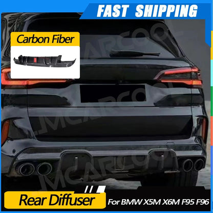 For BMW F95 X5M F96 X6M Jmcarcool 2020-2024 Rear Bumper Lip Dry