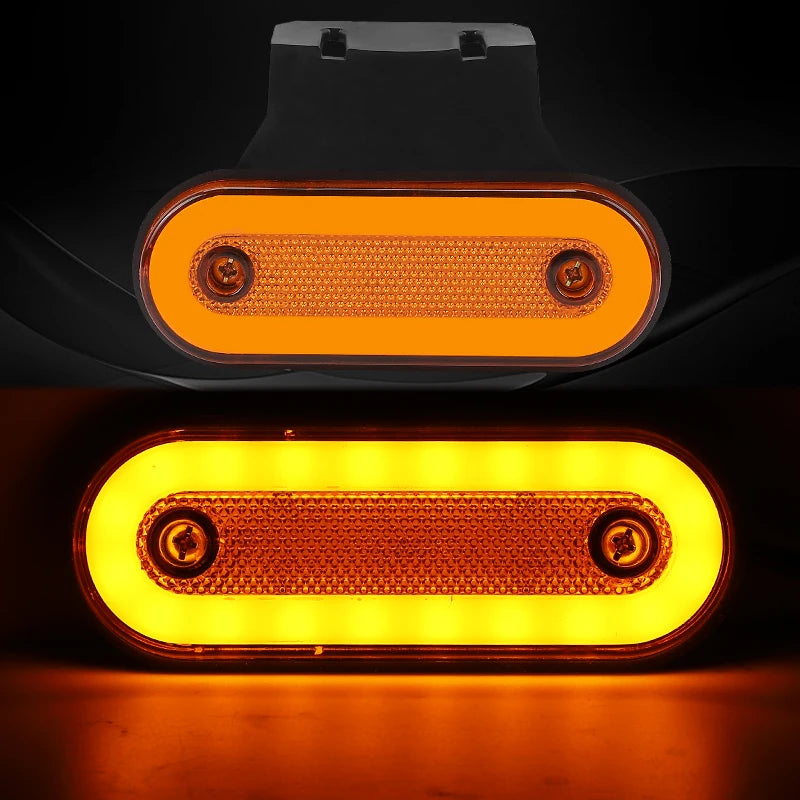 10PCS Side Marker Reflector Indicator Warning Clearance Signal