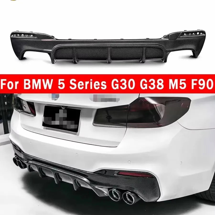 For BMW 5 Serie M5 F90 G30 G38 Fd Carbon Fiber Back Lip Rear