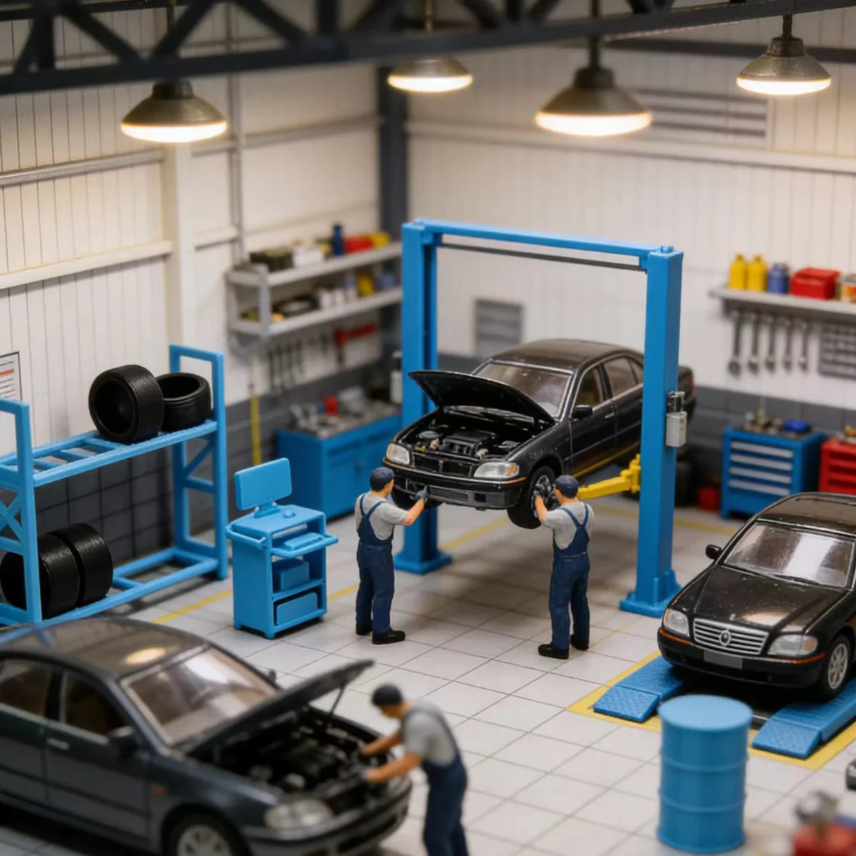 Miniature Repair Work Equipment Model Scale Realistic Scene