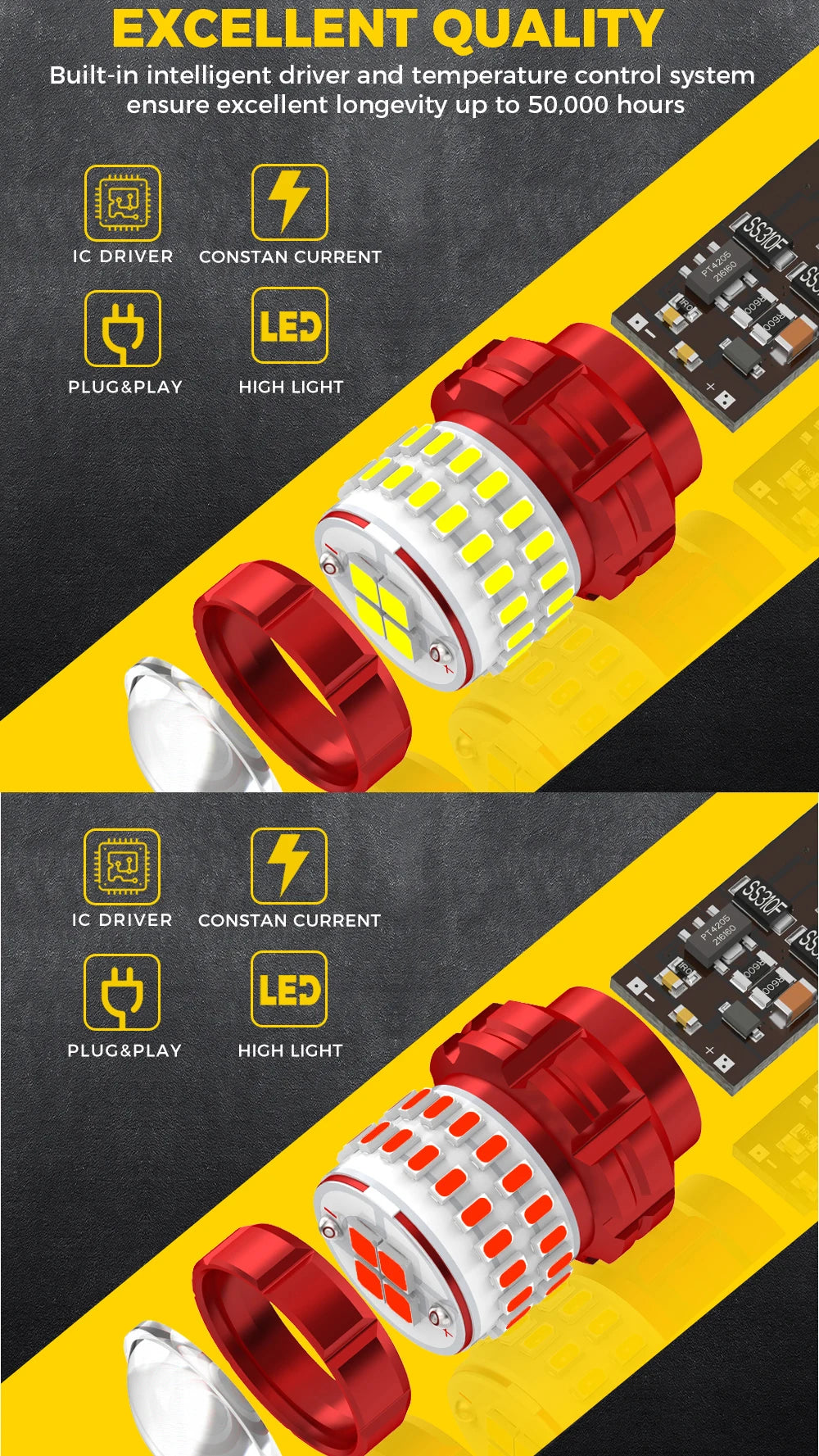 Bmtxms 2PCS 1157 P21 5W bay15d Backup Stop 4W