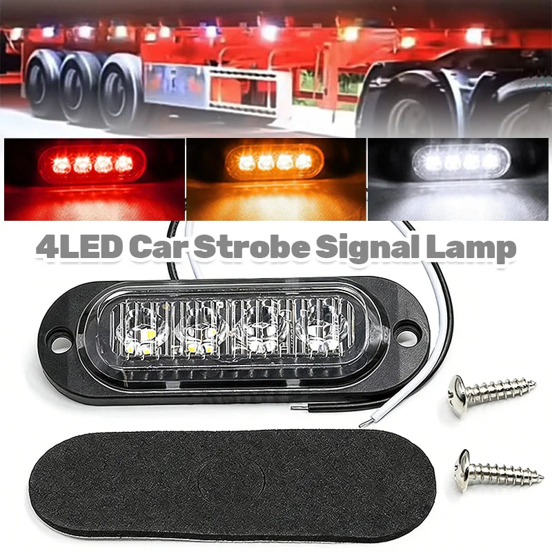 12V 24V Strobe Warning Side Marker Brightness Clearance Indicator