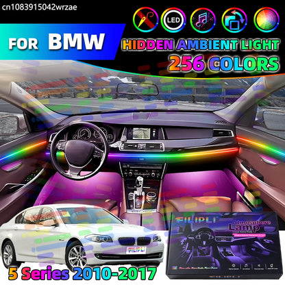 For BMW 5 Series F10 F18 F11 F07 Ambient Strips Streamer