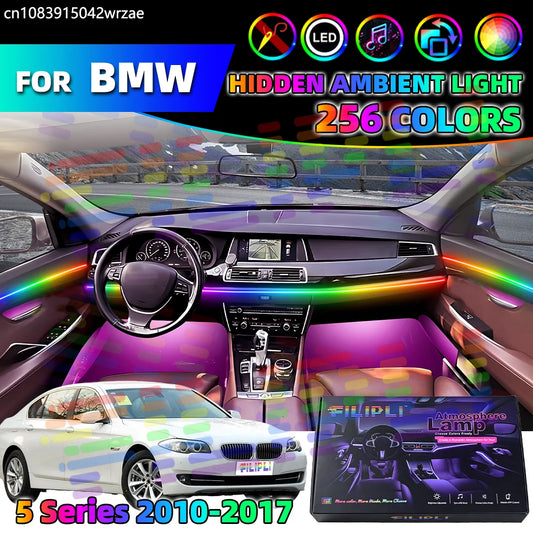 For BMW 5 Series F10 F18 F11 F07 Ambient Strips Streamer