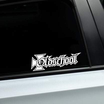 Body Window Sticker Creative Old School Alphabet Pattern Racing