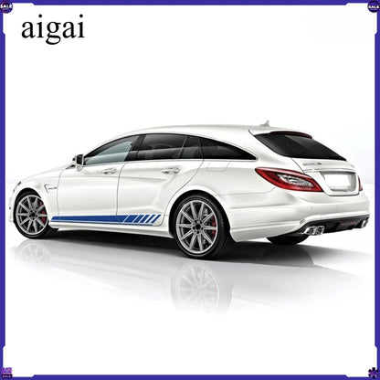 For Mercedes Benz A C E Door Side Stripes Skirt Sticker Decal