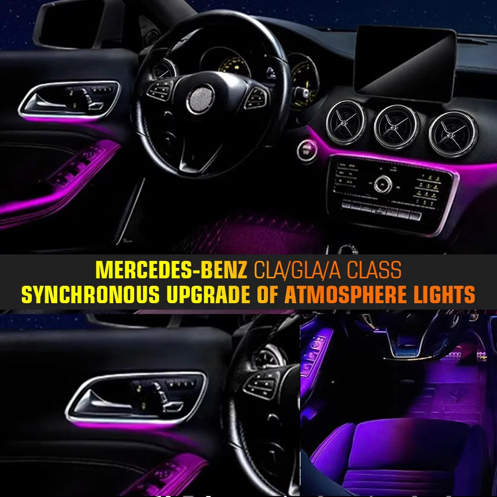 For Mercedes-Benz 12 64 Colors Ambient A Cla Gla W176 W117 X156