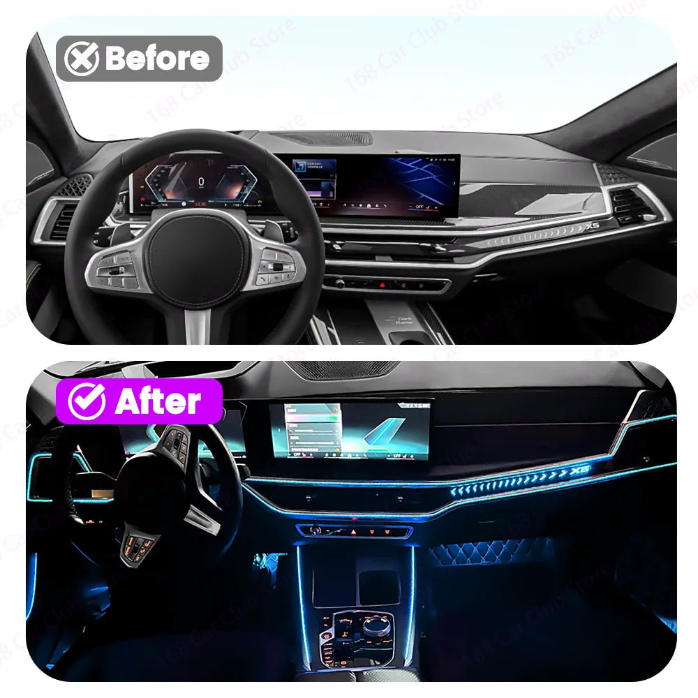 For LED 11 Color Center Console Ambient BMW X5 X6 X7 G05 G06
