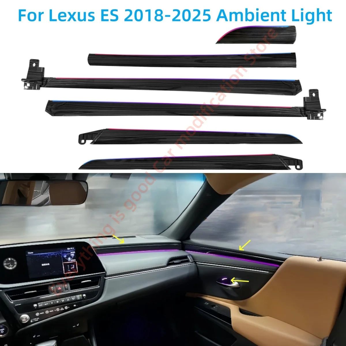 For Lexus Es Automotive Interior Lighting Atmosphere Upgrade