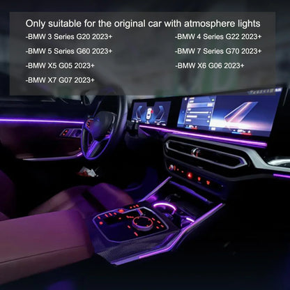 For BMW Curved Display X5 X6 Upgrade RGB Sync Ambient Lighting