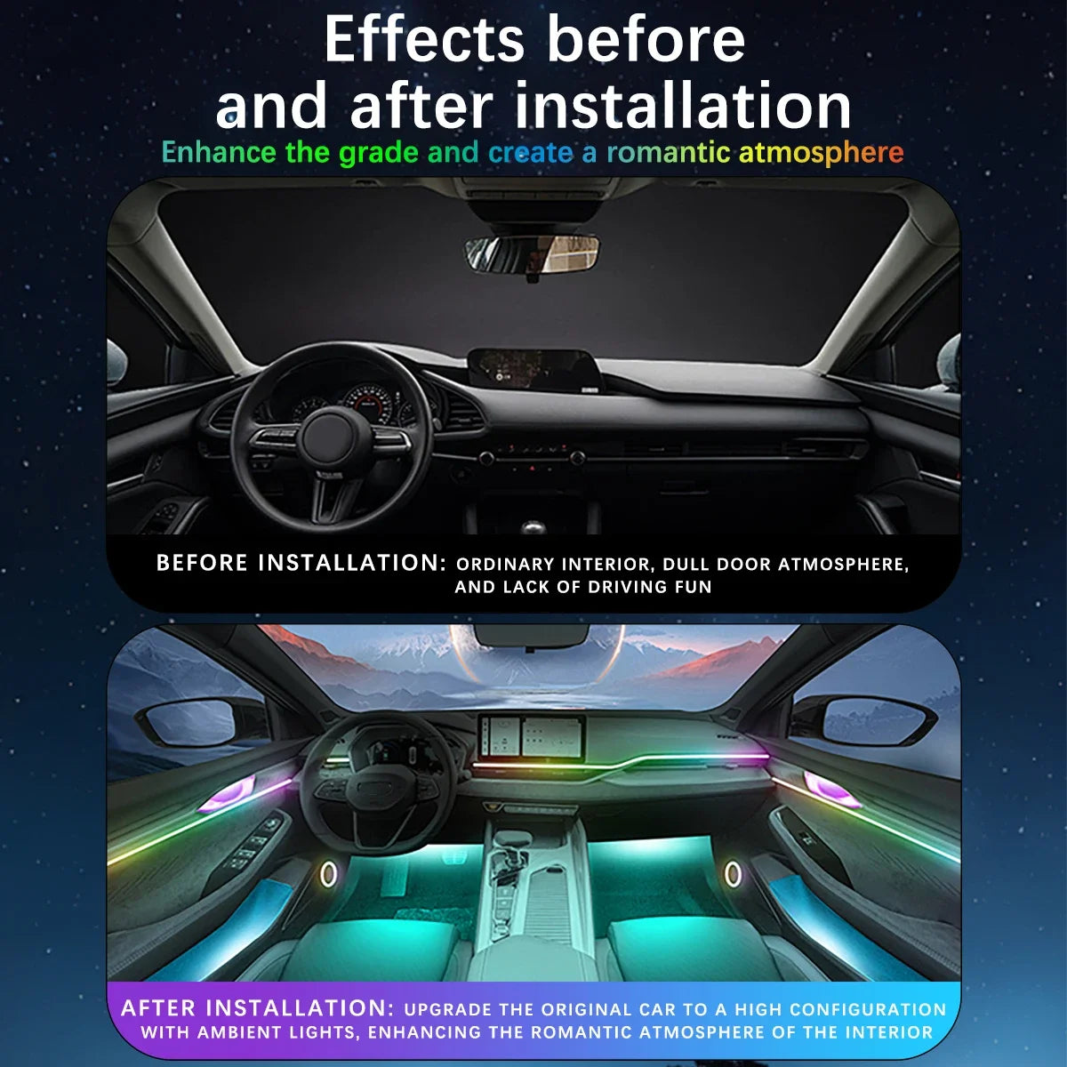 30IN1 Ambient RGB 128 Color Acrylic Strips Symphony Streamer