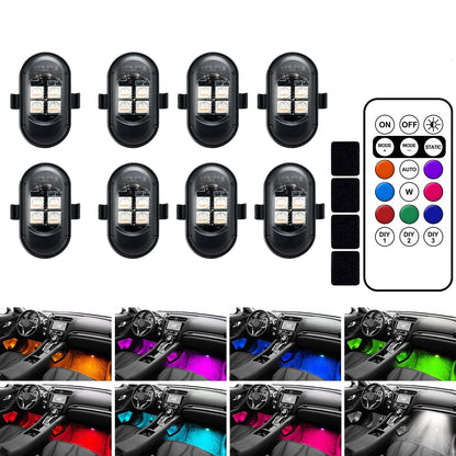 Upgraded 4leds Wireless Strobe Aircraft Remote Colors