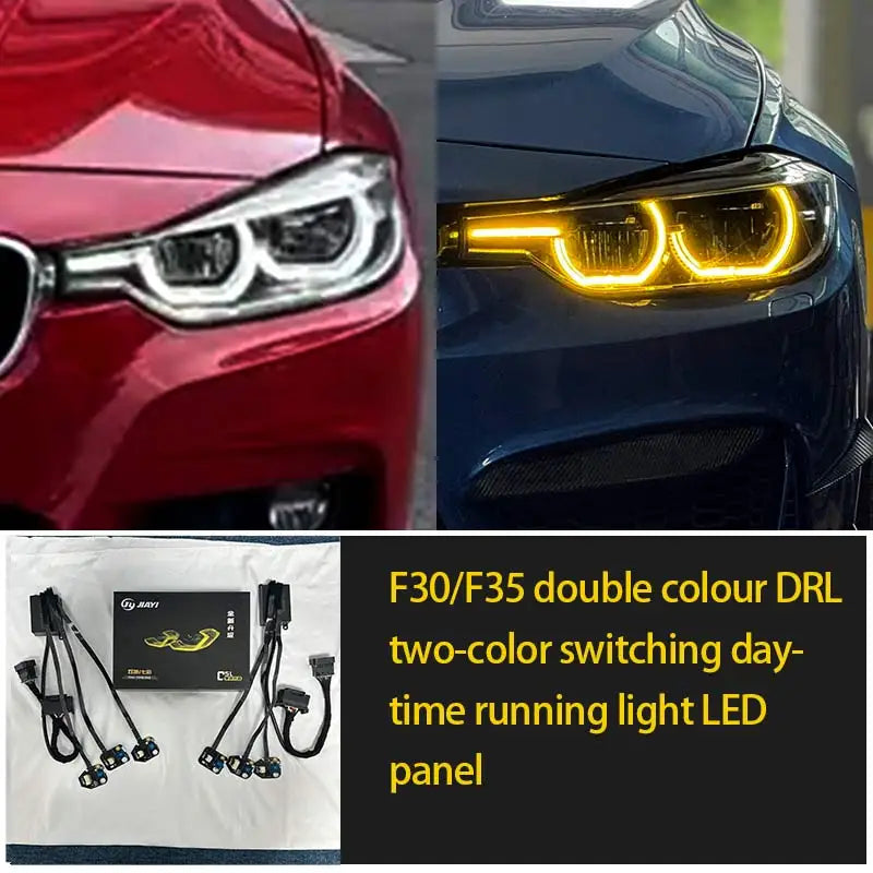 For BMW 3 Series F30 F35 Dual Color Drl RGB Yellow White Panel